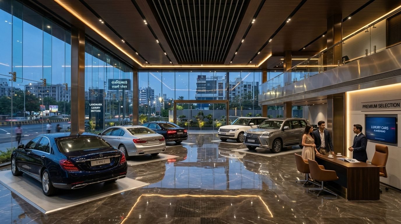 VRAJ Motors Luxury Multi-Brand Car Showroom Ahmedabad